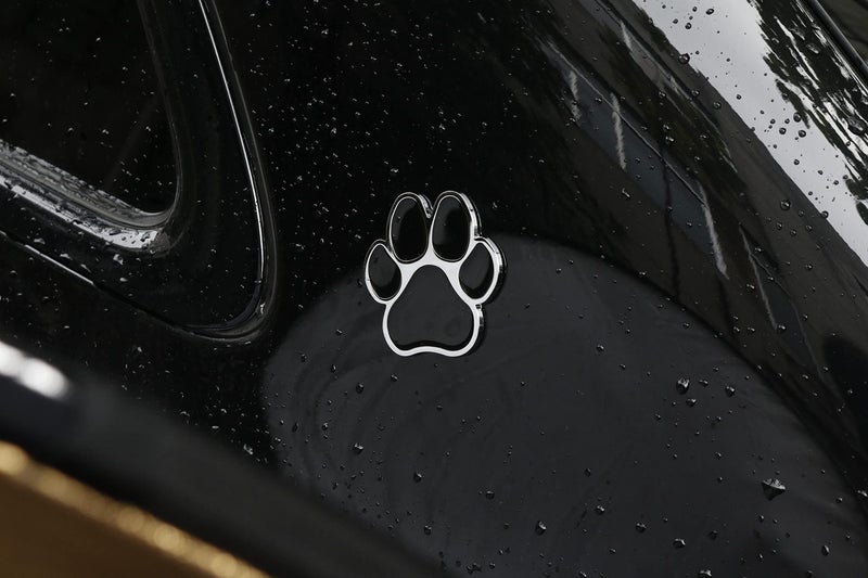 Fsforcar Paw Print Car Decal, 3D Chrome Dog Paw Footprint Metal Sticker for Auto, Motorcycle - Image 3